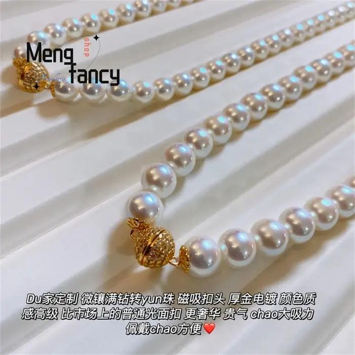 Collier de perles pastel en nacre naturelle