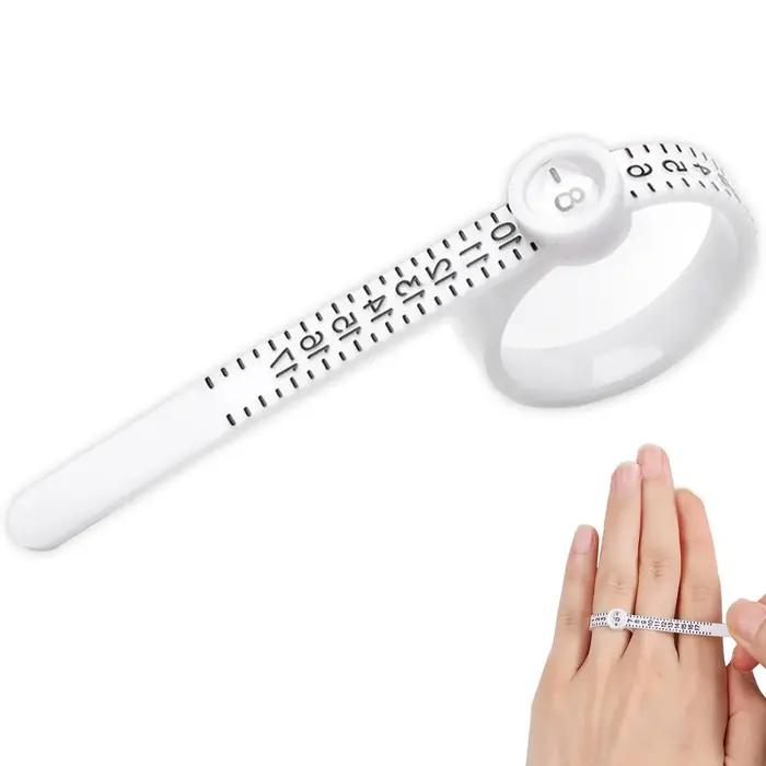 Outil professionnel de mesure de taille de bague avec fenêtre grossissante