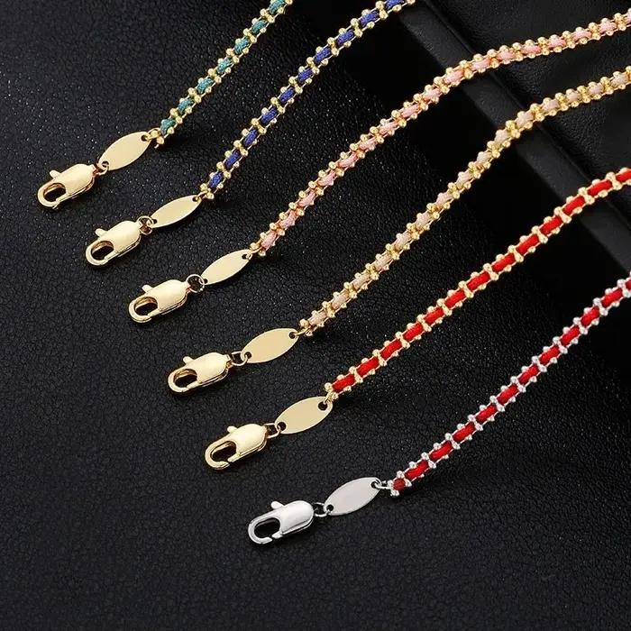 Bracelet plaqué or 18 carats vintage pour femmes avec corde tissée et chaîne de maillons pour occasions spéciales