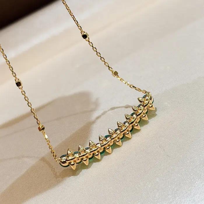 Collier de luxe de marque de créateur en argent sterling 925 pur