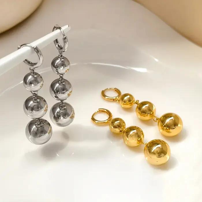 Boucles d'oreilles Punk en métal pour femmes