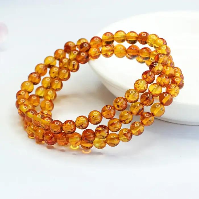 Collier en ambre naturel baltique pour femme