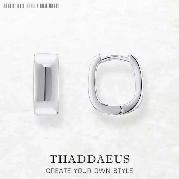 Boucles d'oreilles créoles à charnière créole, forme angulaire, bijoux fins européens pour femmes et