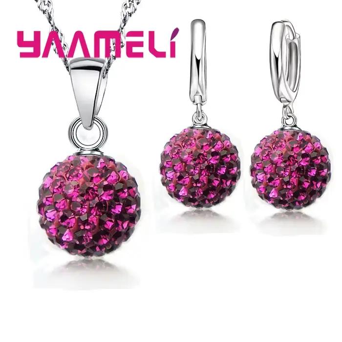 Ensembles de bijoux en argent regardé 925 pour femmes et filles