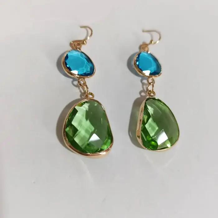 Niche rétro géométrique irrégulière boucles d'oreilles pendantes pour femmes Vintage personnalisé bohème ethnique vacances bijoux accessoires
