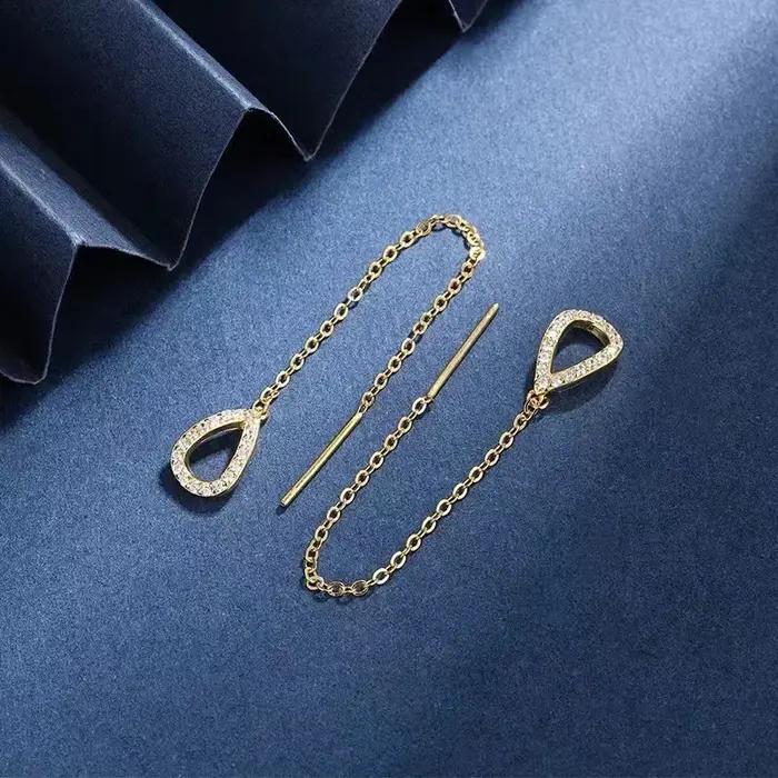 Boucles d'oreilles longues suspendues pour femmes