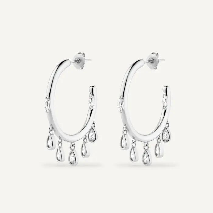 DPLAOPA 925 argent Sterling or 25MM goutte poire cerceaux cercle Piercing femmes luxe bijoux fins 2023