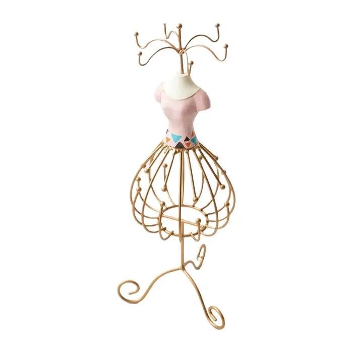 Présentoir à bijoux Princesse en résine et fer, organisateur de bijoux décoratif pour la maison, la