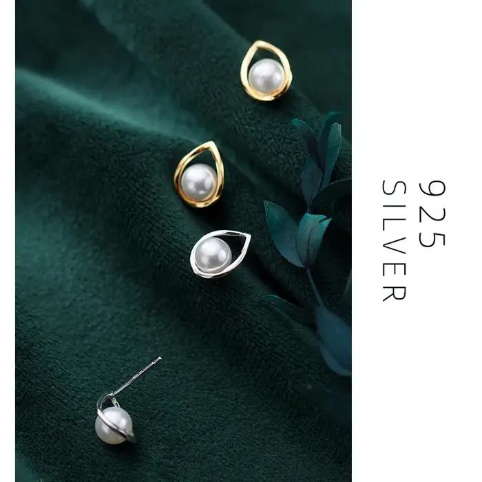 Modian – boucles d'oreilles en forme de goutte d'eau en argent Sterling 100% 925