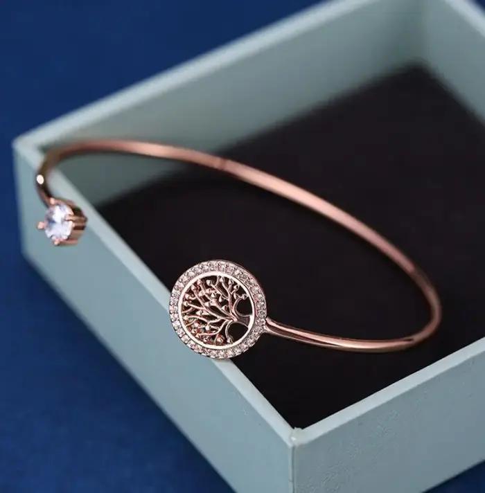 Bracelet en pierre de Zircon brillant