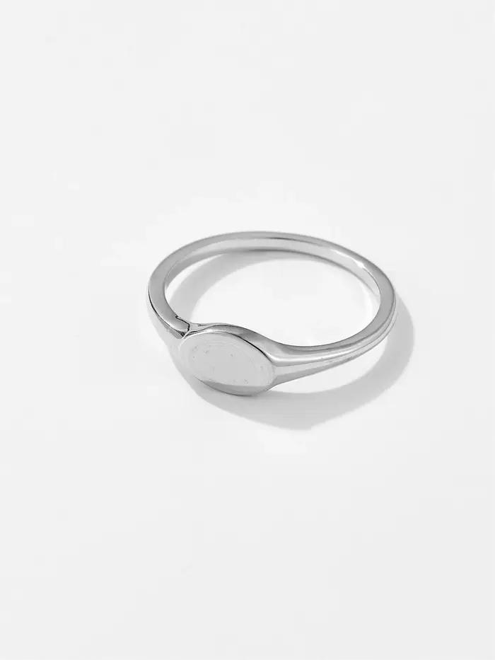 Ug LAOPA-Bague chevalière en argent regardé 925 et or pour femme