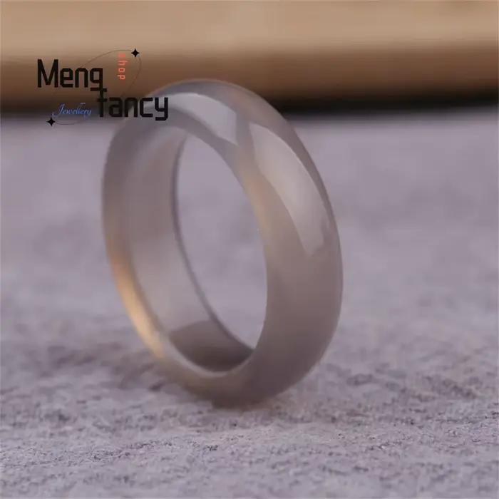 Bague en Agate Chalcédoine Naturelle Brésilienne