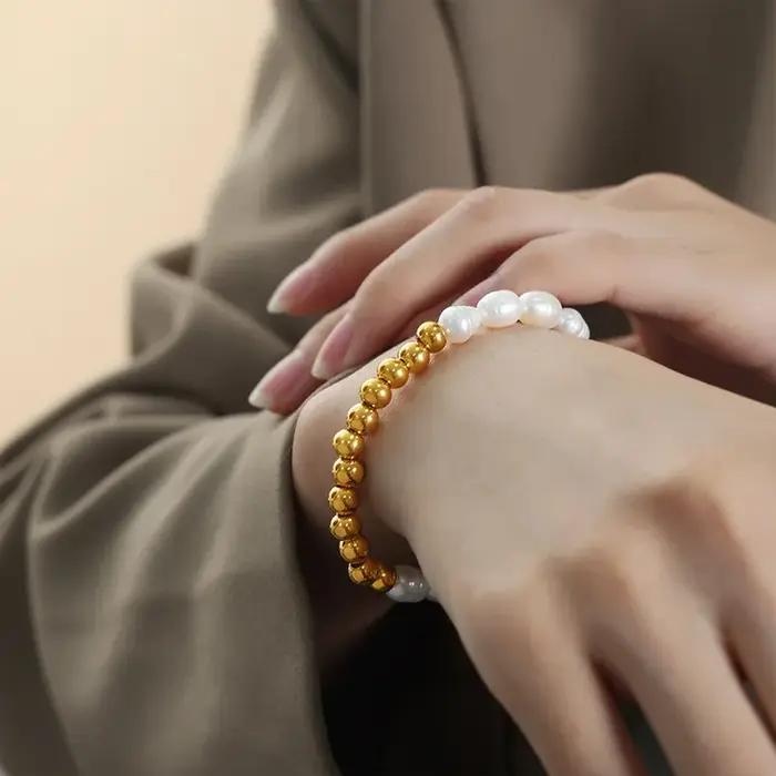 Bracelets en perles d'eau douce pour femmes
