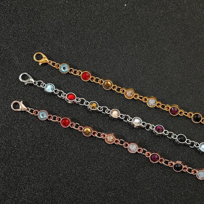 Bracelet de perles de strass colorées pour femmes bracelet commémoratif bord de mer bijoux de fête d'amitié à la mode polyvalent et confortable