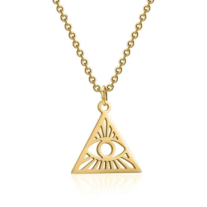 Collier pendentif oeil de dieu pour femmes et hommes