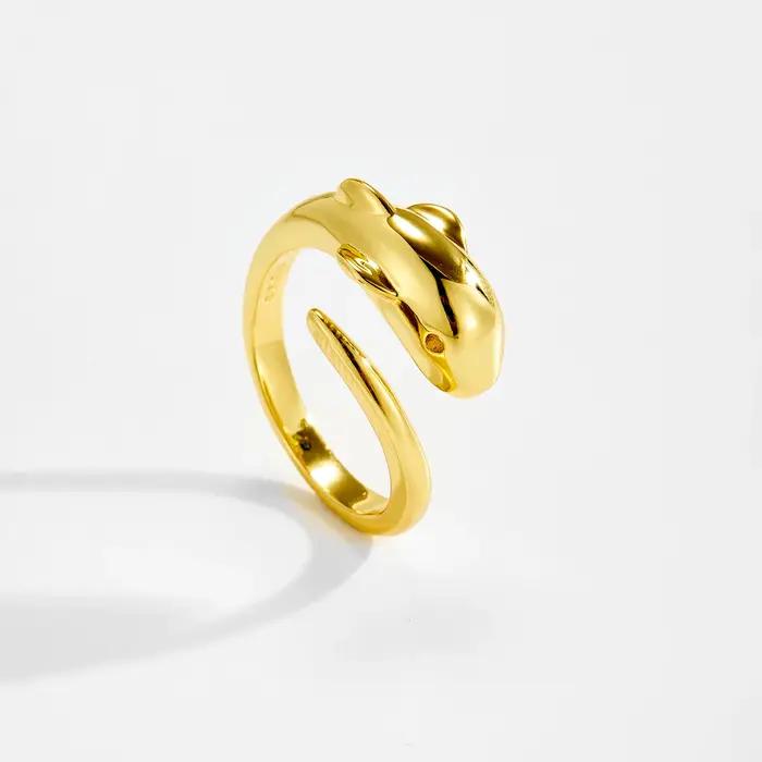 DPLAOPA – bague ajustable ouverte en argent Sterling 925