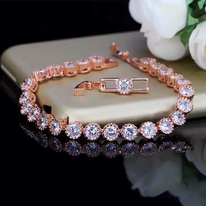 Bracelets de Tennis en pierre de zircone pour femmes