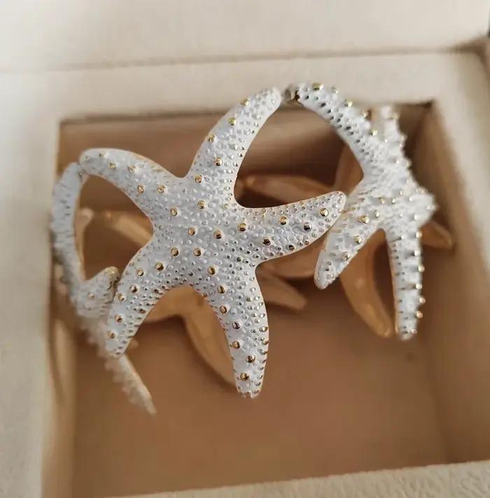 Bracelet et Bracelet étoile de mer élastiques dorés