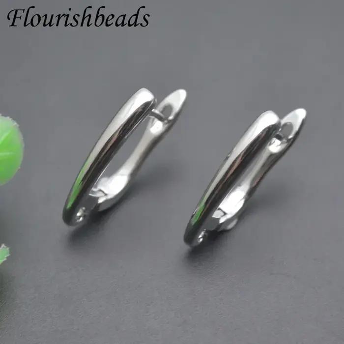 Boucles d'Oreilles Lisses Anti-Décoloration en Or 18k