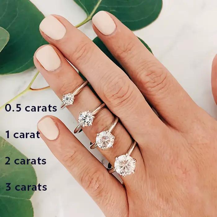 Bague en diamant Solitaire classique de Style V