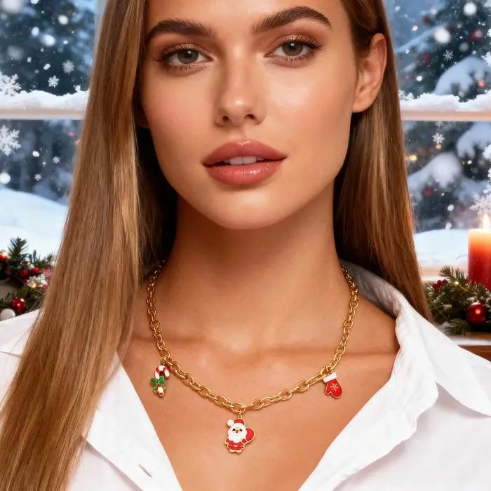Collier minimaliste en forme de goutte d'eau creuse