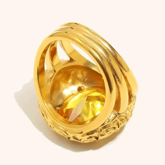 La. Bague fleur Muses avec Zircon brillant de luxe