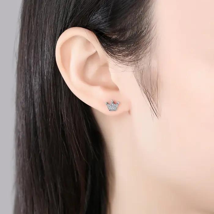 Boucles d'oreilles originales en argent Sterling 925