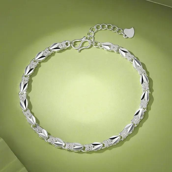 Bracelets en argent sterling 925 avec breloques étincelantes pour femmes occasions spéciales