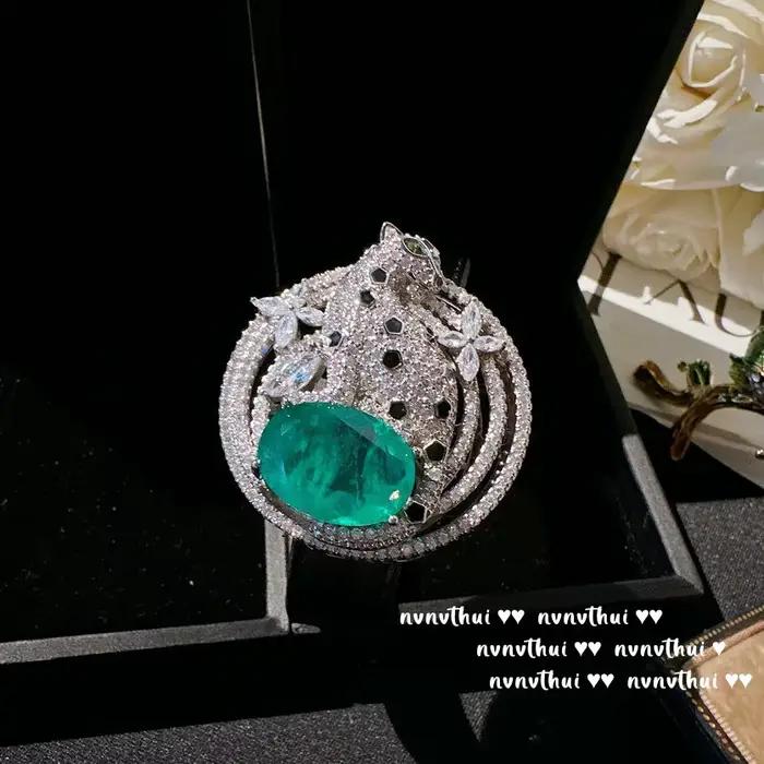 Bracelet léopard en argent S925