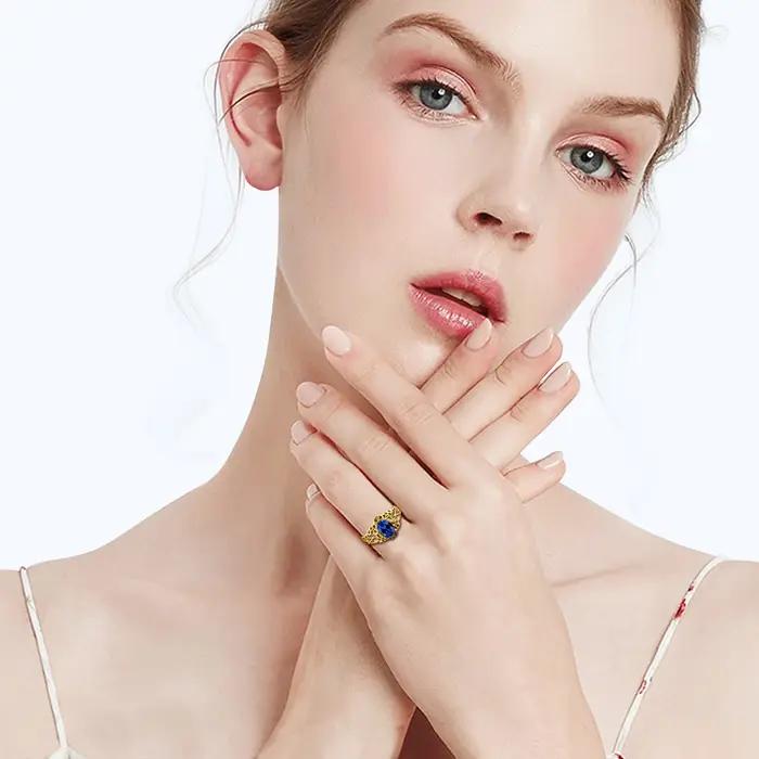 Bague Vintage en or 14 carats pour femmes