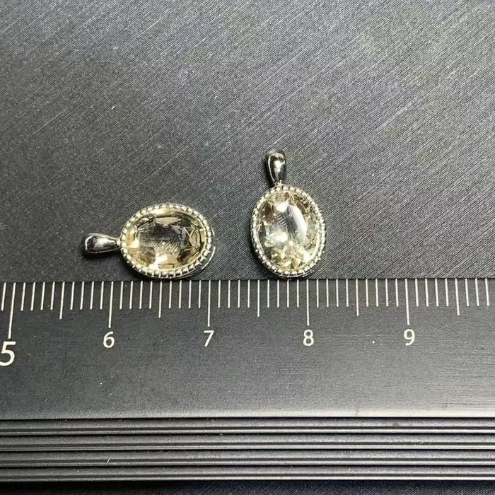 Collier pendentif ovale en CITRINE naturelle, bijoux fins faits à la main, pierres en gros, énergie