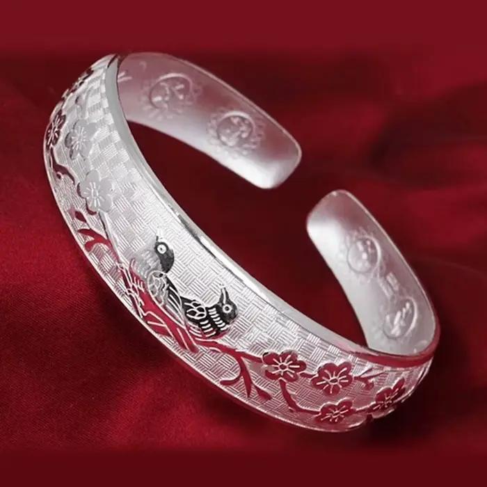 Nouveau bracelet en argent sterling 925 pour femmes et hommes, bijoux de mode pour mariage et fête,