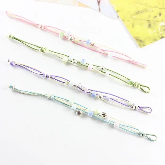 Bracelet cloche en perles de céramique créatives pour femmes