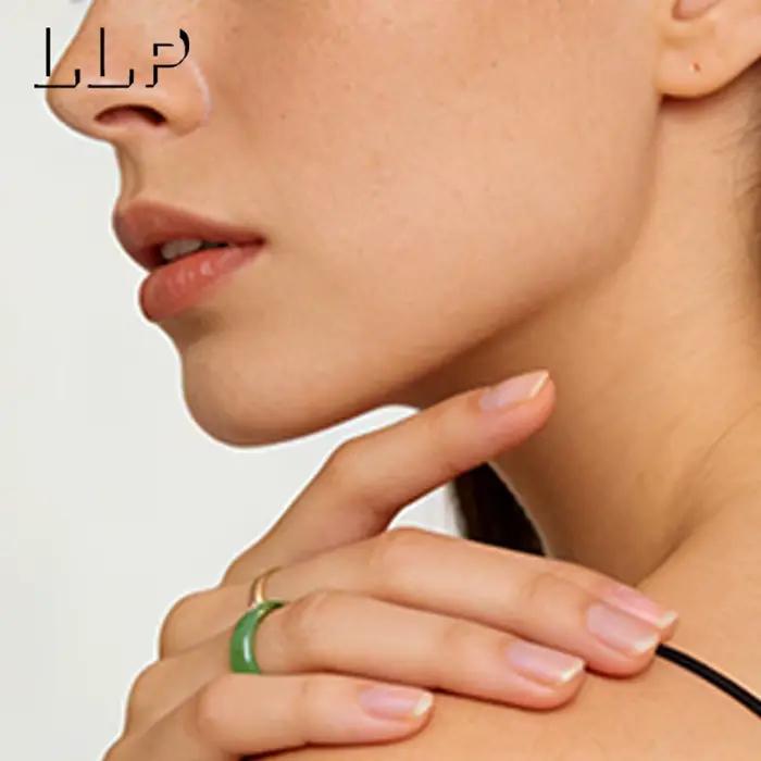 Bague émeraude verte en Jade naturel de qualité