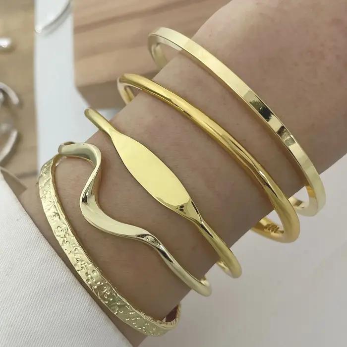 Bracelet en métal 100% argent Sterling 925 massif pour femmes