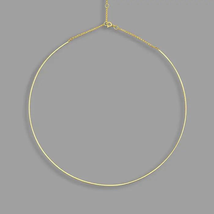 Collier Torques en or 18K et argent Sterling 925 véritable pour femmes, bijou de luxe pour événements spéciaux