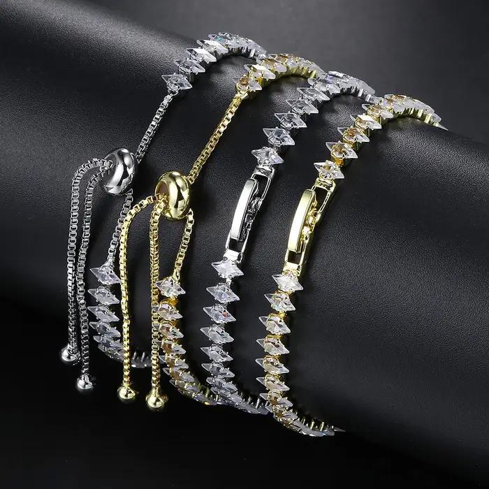 Bracelet de Tennis délicat de luxe pour femmes
