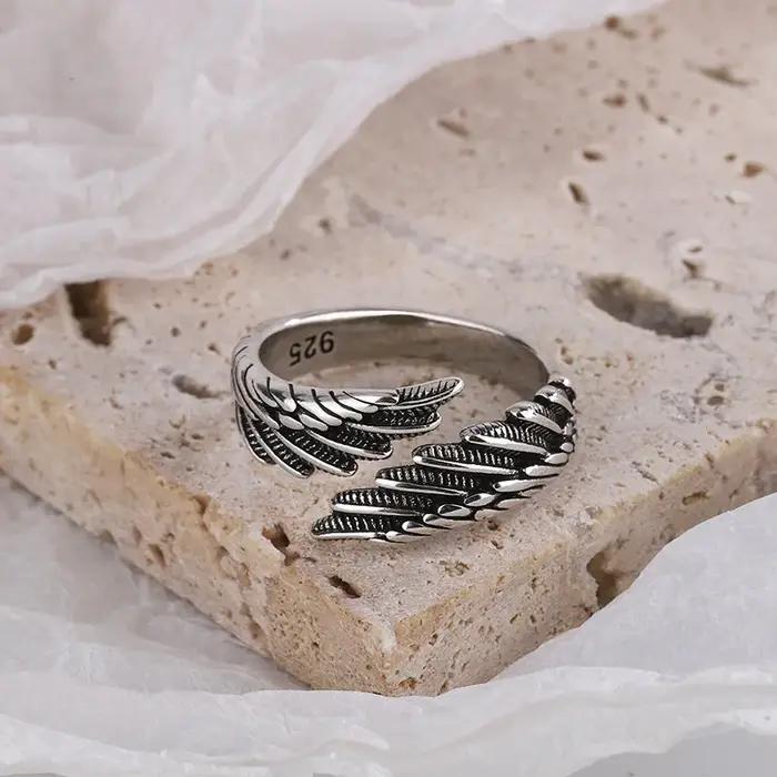 Bague en argent sterling 925 sertie de plume pour femmes occasions spéciales mariage fiançailles elegance accessoris elegance elegance elegance elegance elegance elegance elegance elegance elegance elegance elegance elegance elegance elegance elegance elegance elegance elegance elegance elegance ele