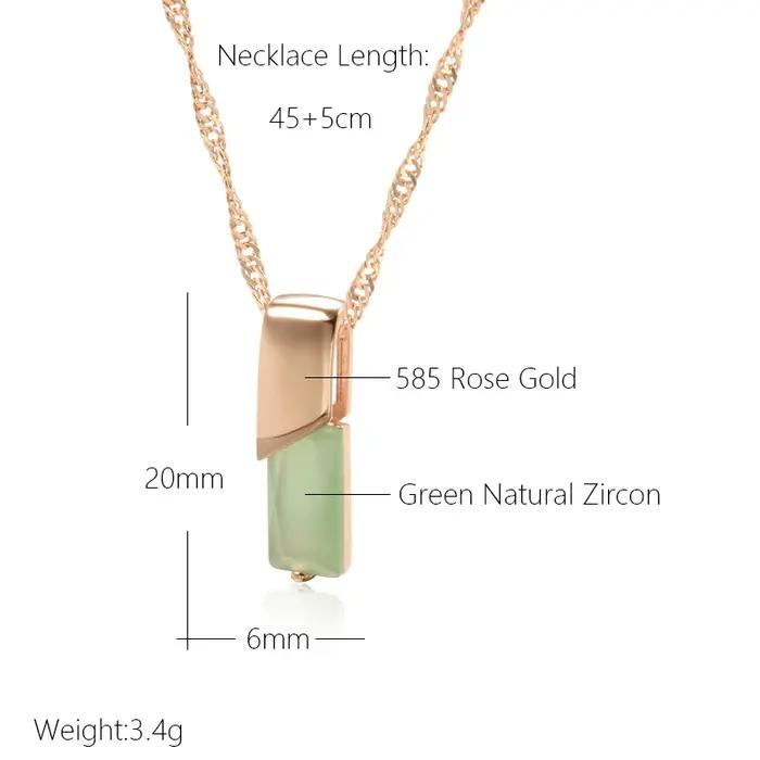 JULYDREAM brillant carré Design brume vert Zircon pendentif vague d'eau chaîne femmes collier de mariage élégant fête géométrique bijoux