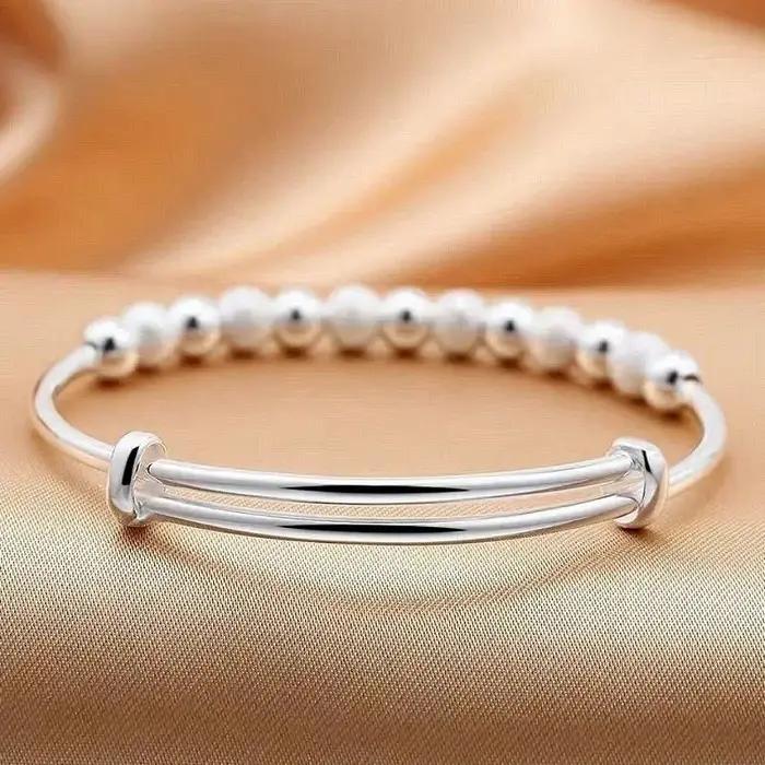 Breloques 925 couleur argent luxe perles Bracelets