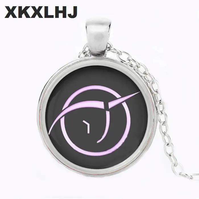 XKXLHJ vente chaude athée symbole pendentif collier dôme en verre bijoux Art Photo pull chaîne