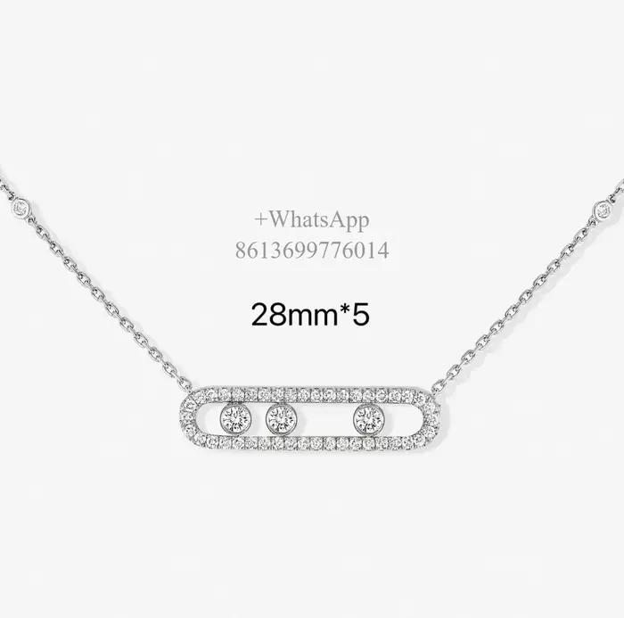 Collier coulissant en diamant au design classique, exsudant un charme élégant