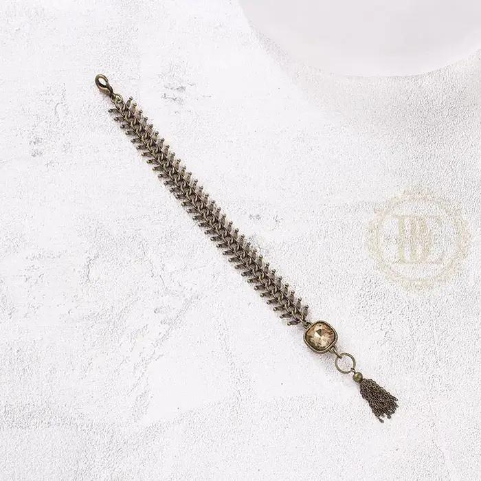 One Fashion Fish Sophia Bracelet en laiton finition antique