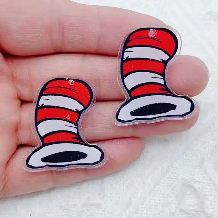 Bijoux animaux de dessin animé en acrylique, 10 pièces, pour la fabrication de pendentifs, colliers, bracelets, boucles d'oreilles, produits artisanaux de bricolage