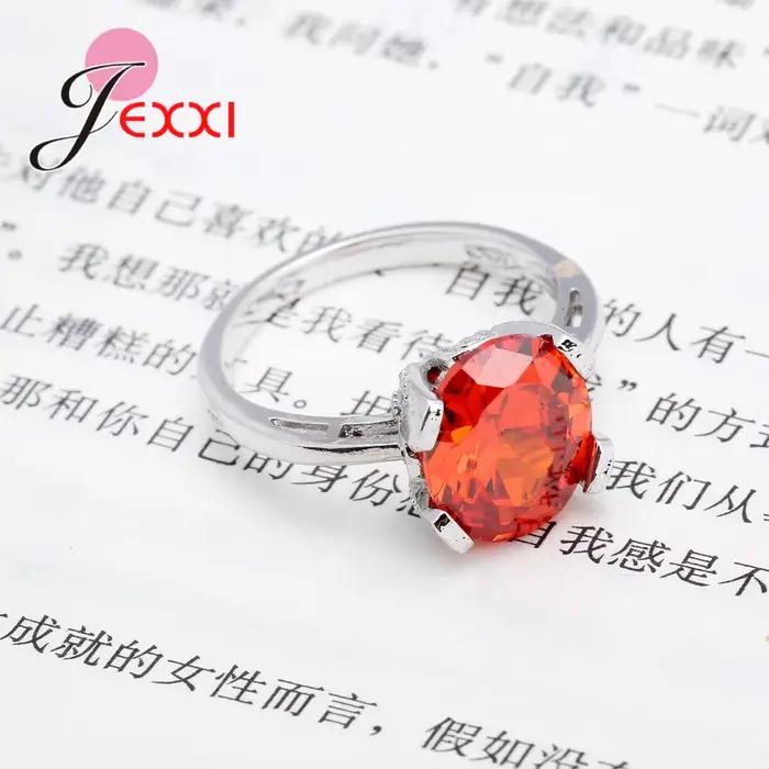 Bague en pierre rouge Bague Rose