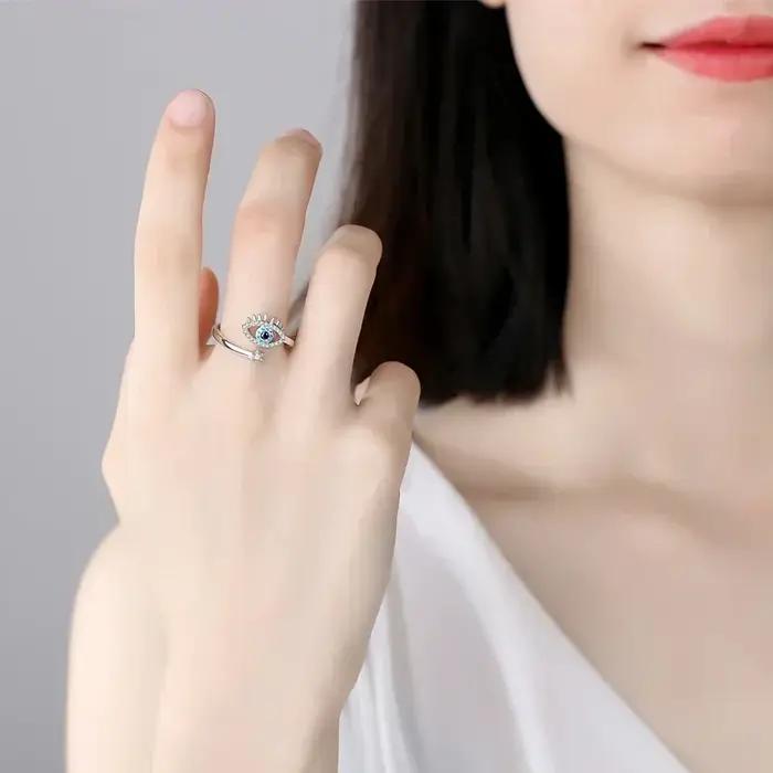 KALETINE – bague œil porte-bonheur en argent Sterling 925