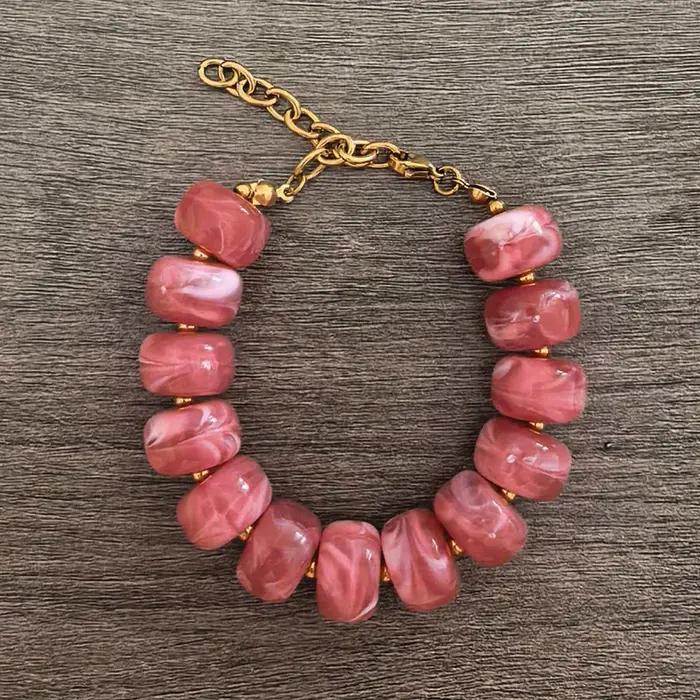 Bracelet rond en résine pour femme