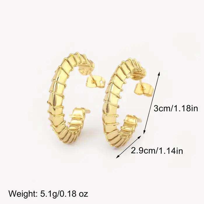 Nidin nouveau rétro créatif grand cercle boucles d'oreilles pour femmes femme 4 Styles géométrique irrégulière oreille bijoux cadeaux de fête de mariage