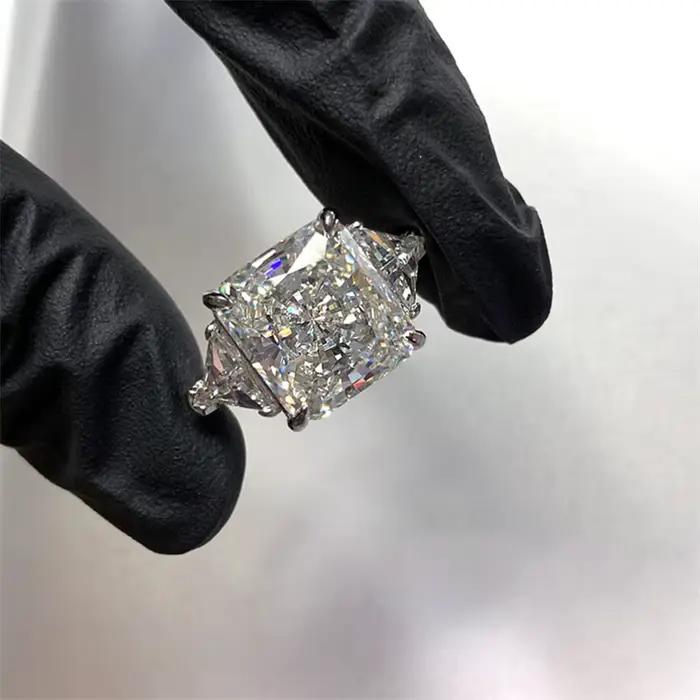 LAYA NEW Cut – bagues ouvertes en Zircon blanc, super brillantes, comparables à Ice Flower, pour fem