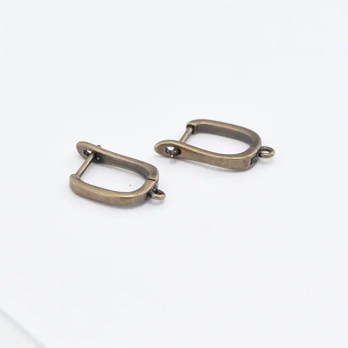 Crochets de boucles d'oreilles en Bronze Antique, 1 paire, accessoires pour bricolage de femmes, fournitures de fabrication de bijoux faits à la main, sans plomb, sans Nickel